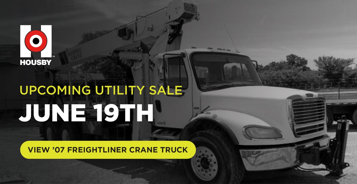Upcoming Housby Utility Online Sale - 061924 | View '07 Freightliner Crane Truck